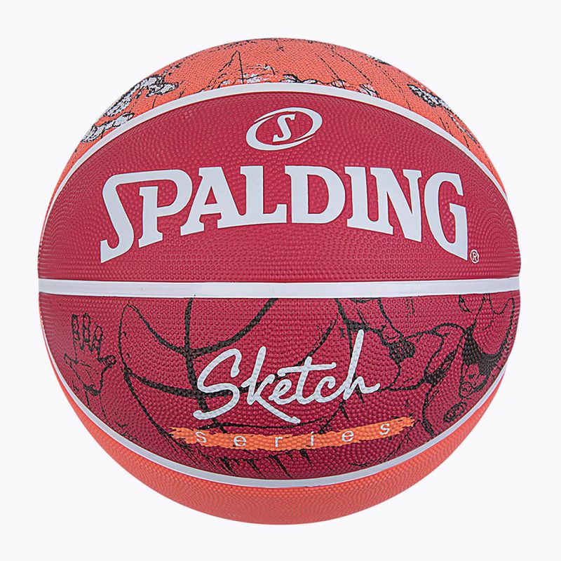 Spalding schizzo Dribble basket rosso / bianco dimensioni 7 4