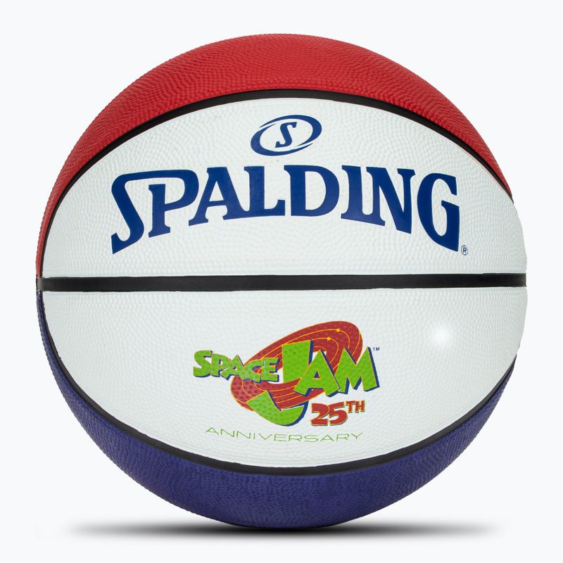 Pallone da basket Spalding Space Jam Tune white/red/blue taglia 7