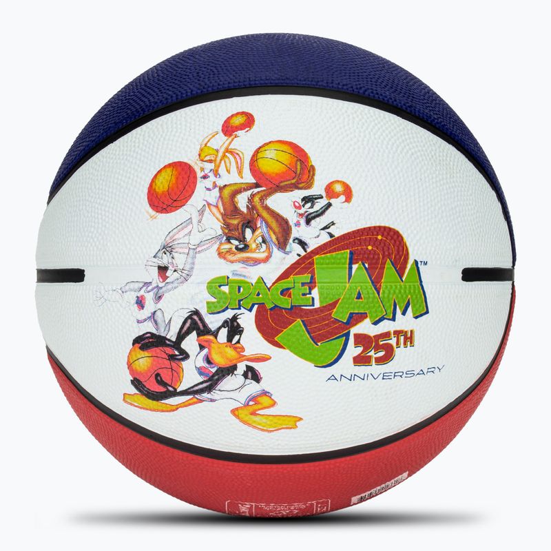 Pallone da basket Spalding Space Jam Tune white/red/blue taglia 7 2