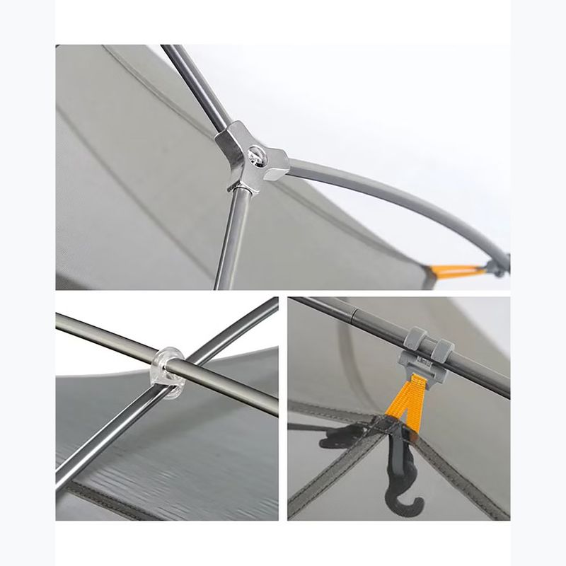 Tenda da trekking 2-osobowy Naturehike Mongar 2 light grey/dark green 4