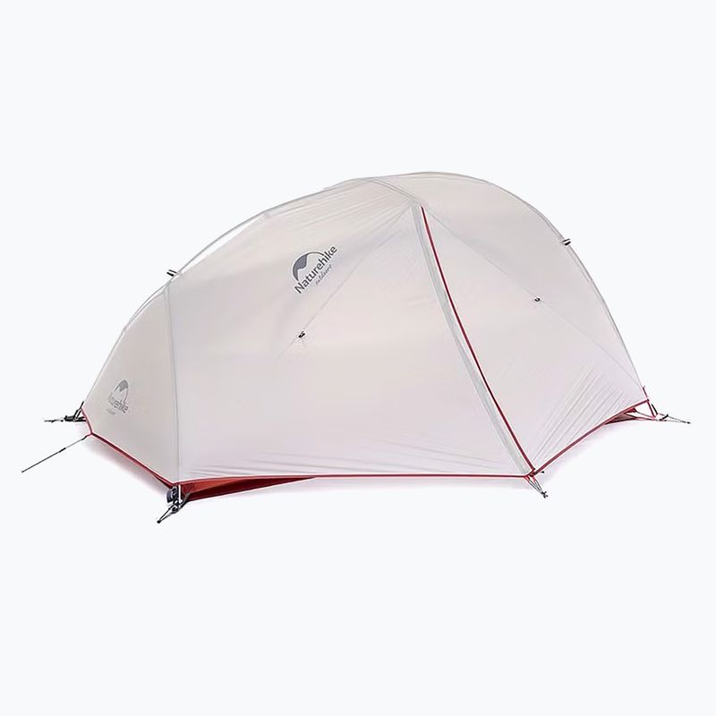 Tenda da trekking per 2 persone Naturehike Star River 2 grigio chiaro/rosso