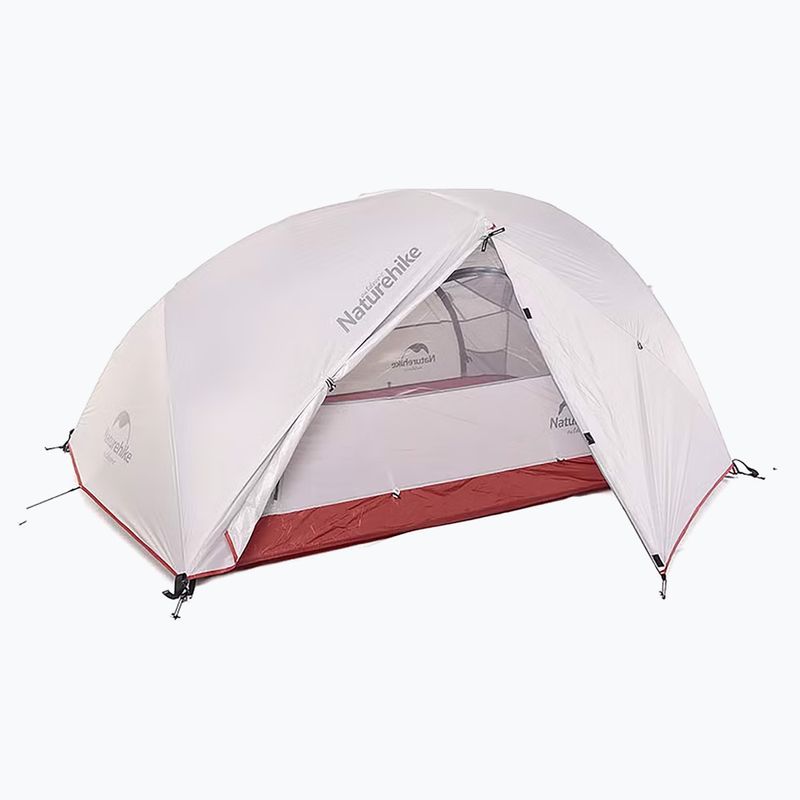 Tenda da trekking per 2 persone Naturehike Star River 2 grigio chiaro/rosso 2