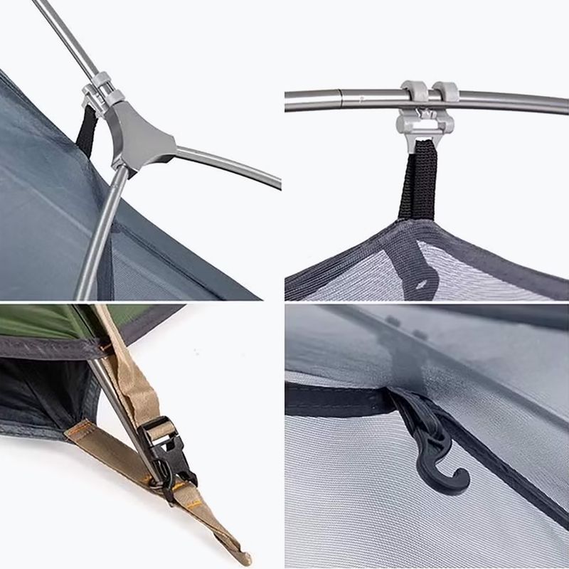 Tenda da trekking Naturehike Cycling Ultralight verde bosco per 1 persona 3