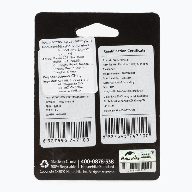 Carabina Naturehike Type S 4 pcs. 2