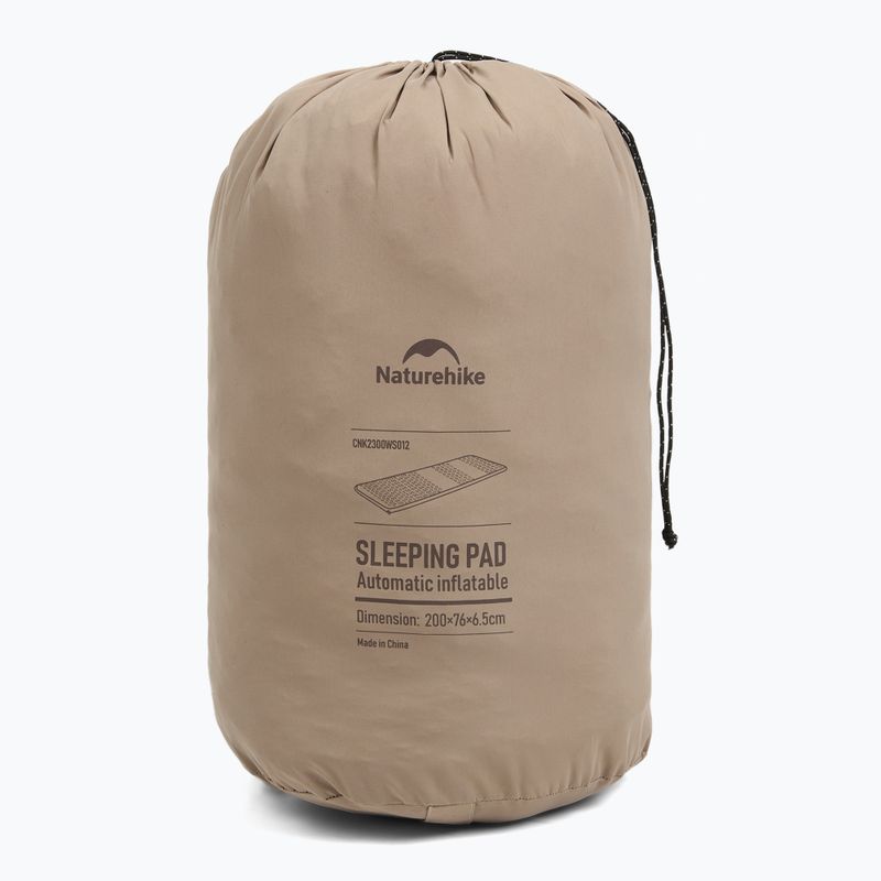 Materassino autogonfiabile Naturehike Featherbone Single Large Wide brown 8