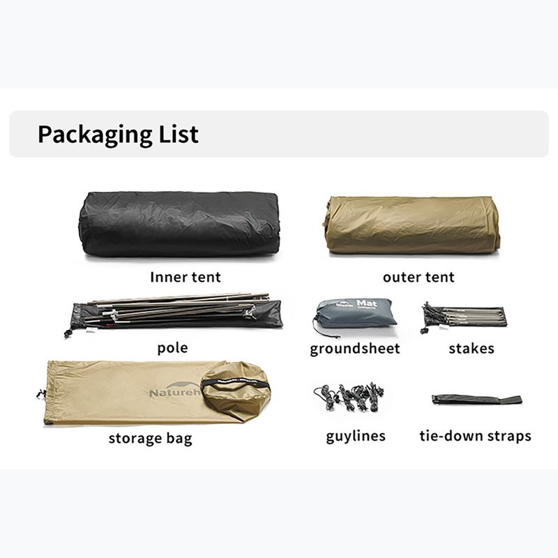 Tenda da trekking 2-osobowy Naturehike Mongar UL 2 15D moon rock gray 3