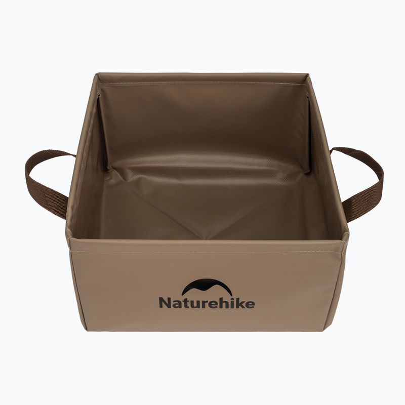 Lavello da campo Naturehike Składany Square Bucket 13 light brown 2