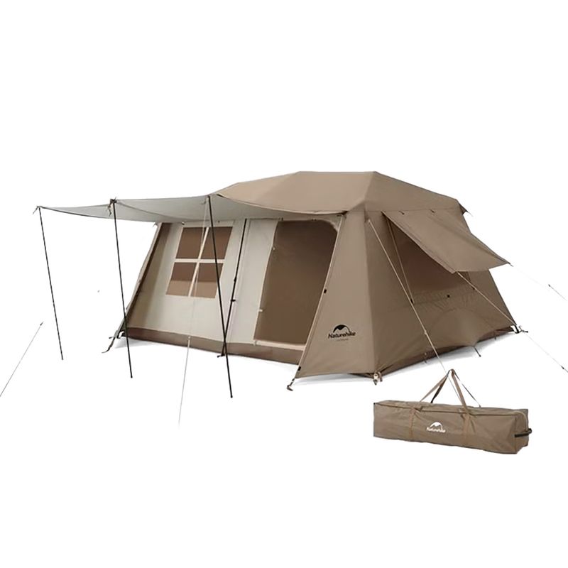 Tenda da campeggio 4-osobowy Naturehike Village 13 Ridge Ultimate Edition brown/ti black 9