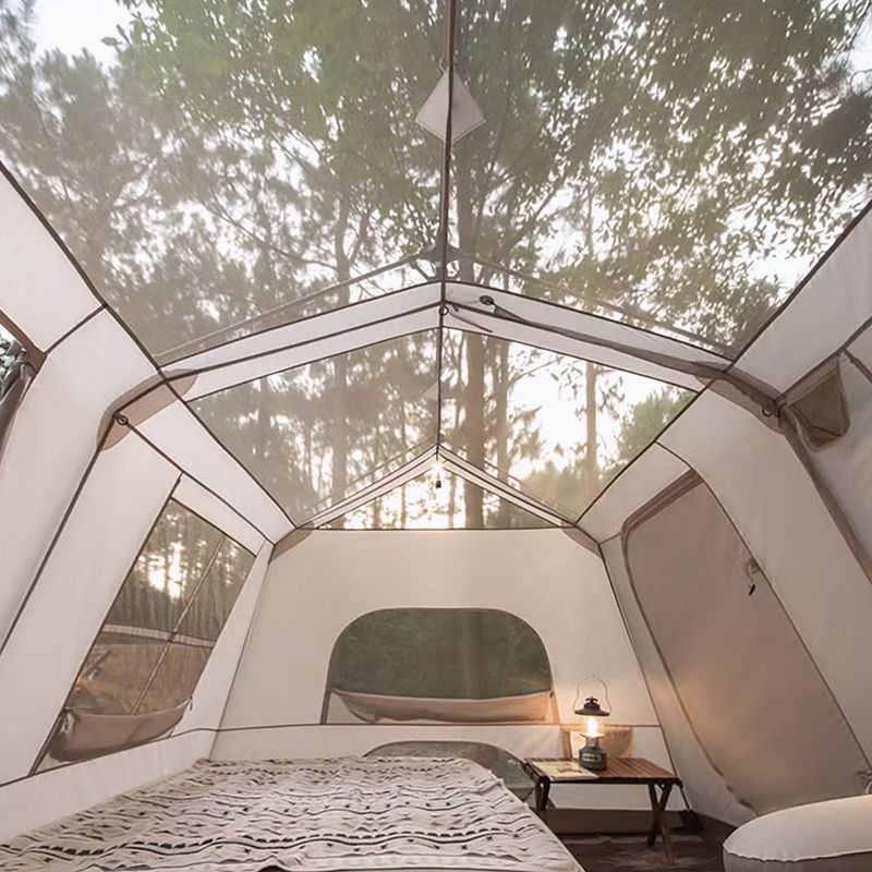 Tenda da campeggio 4-osobowy Naturehike Village 13 Ridge Ultimate Edition brown/ti black 6