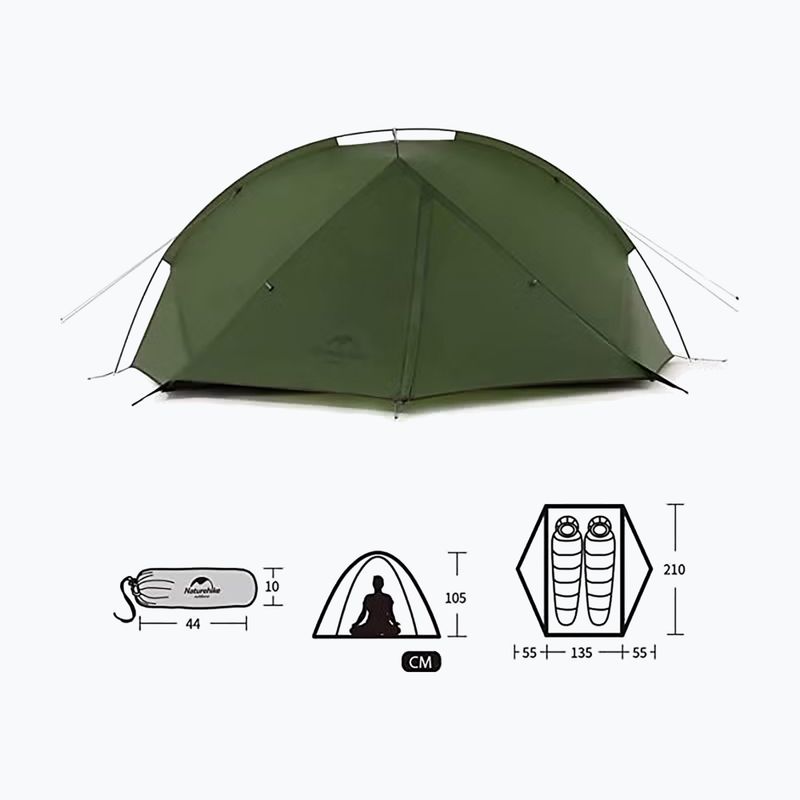 Tenda da trekking 2 posti Naturehike Tagar 2 forest green 2