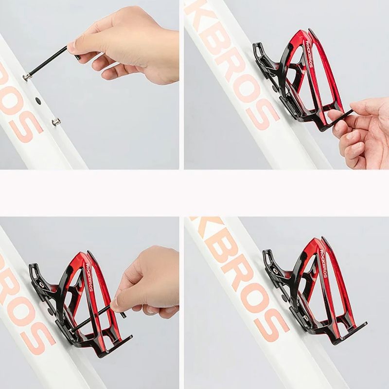 Portaborraccia Rockbros 31210007 Water Bottle Holder black/red 6
