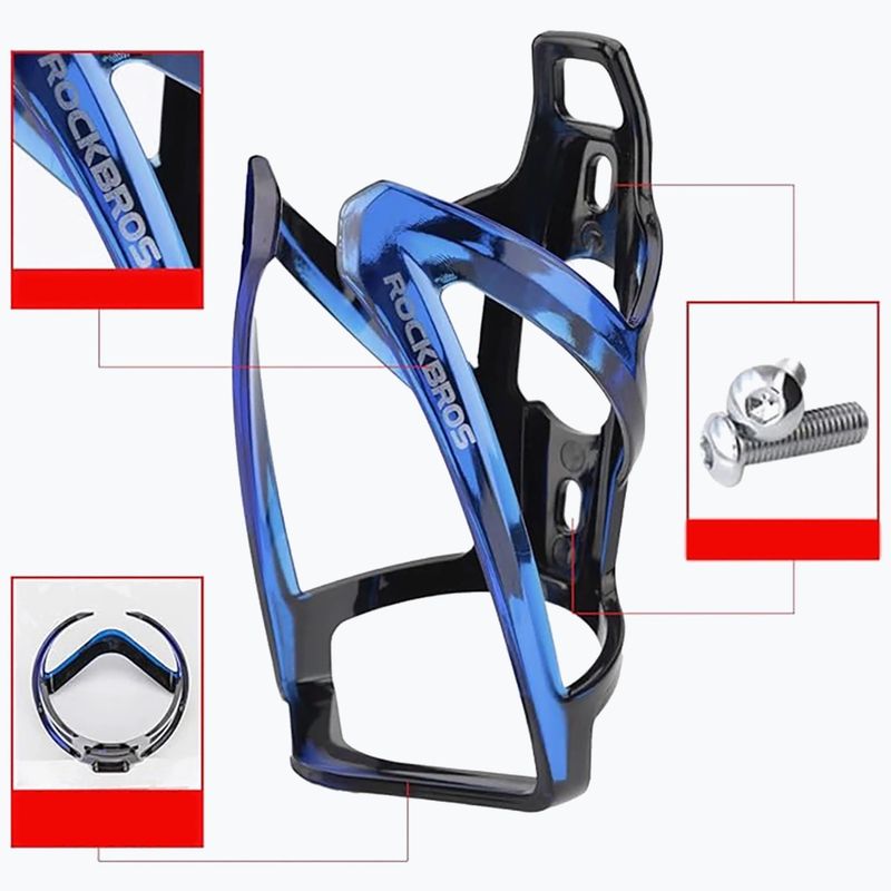 Portaborraccia Rockbros 31210007 Water Bottle Holder black/blue 3