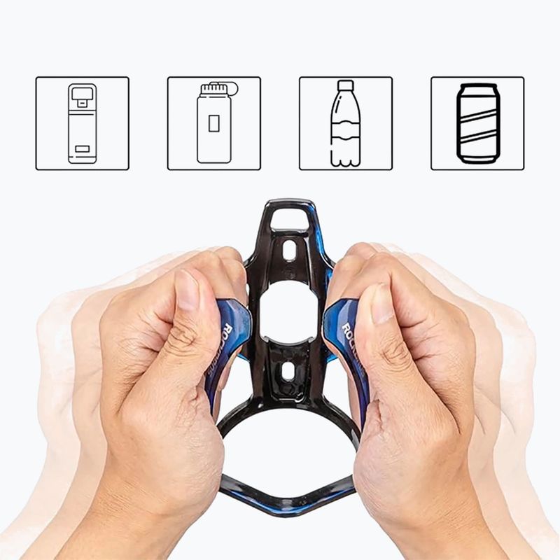 Portaborraccia Rockbros 31210007 Water Bottle Holder black/blue 4