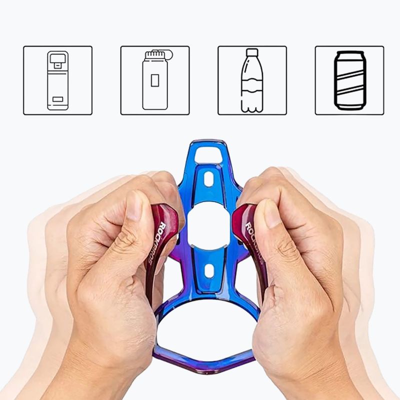 Portaborraccia Rockbros 31210007 Water Bottle Holder blue/purple 4