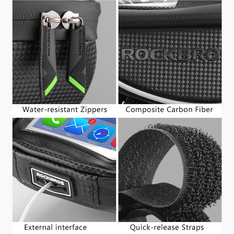 Borsa da bici per telaio Rockbros 010-4BK Bike Front Bag black 2