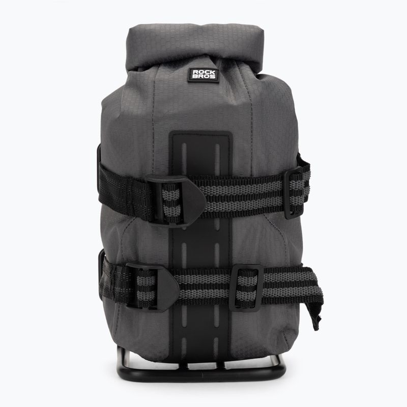 Borsa e portapacchi per bicicletta Rockbros Front Fork Rack+Fork Bag grey/black