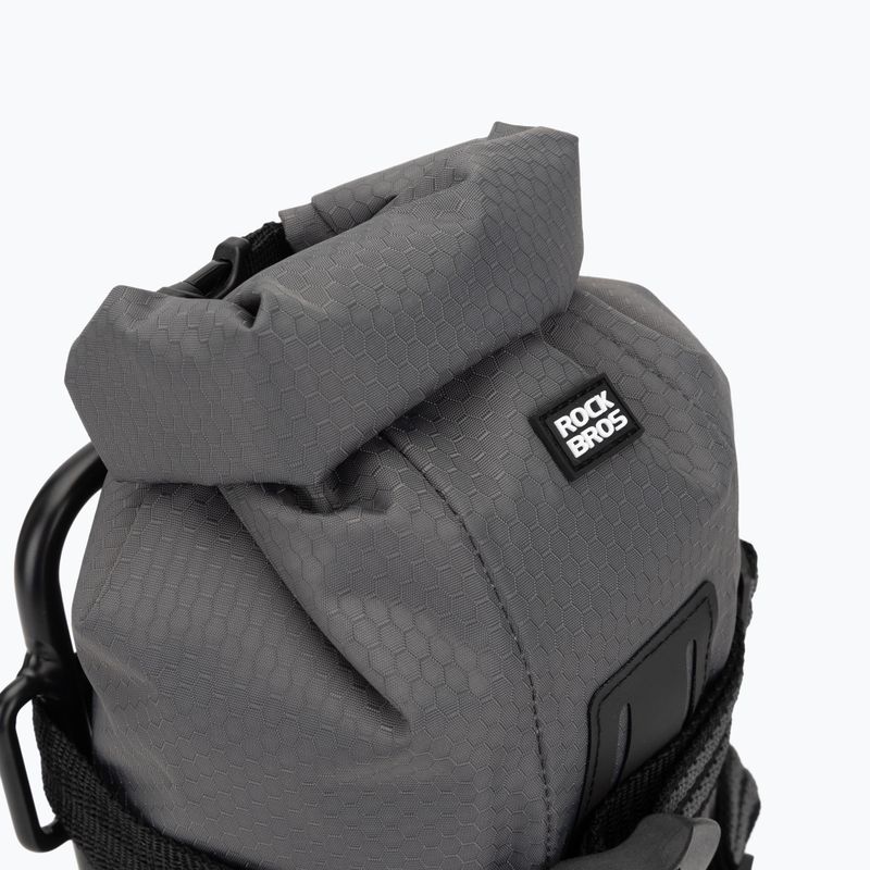 Borsa e portapacchi per bicicletta Rockbros Front Fork Rack+Fork Bag grey/black 5