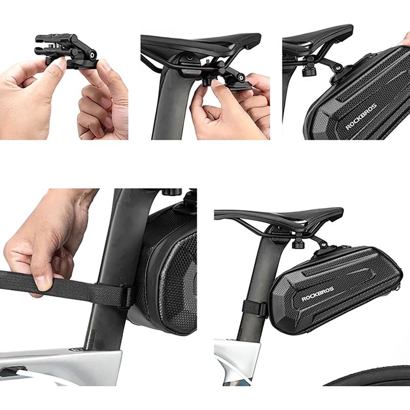 Borsa sottosella per bicicletta Rockbros B69 Bike Saddle Bag black 5