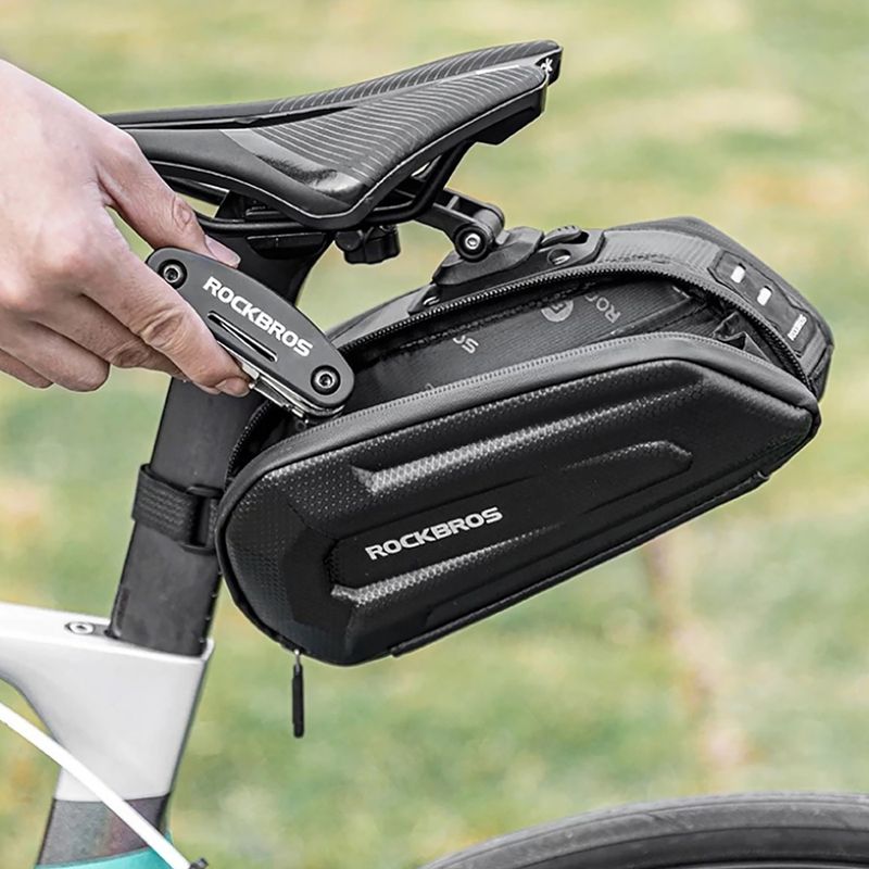 Borsa sottosella per bicicletta Rockbros B69 Bike Saddle Bag black 6