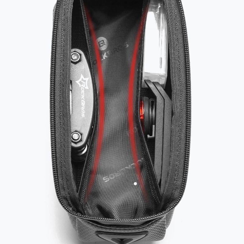 Borsa da bici per telaio Rockbros B68 Bike Tube Bag 1.7L black 4