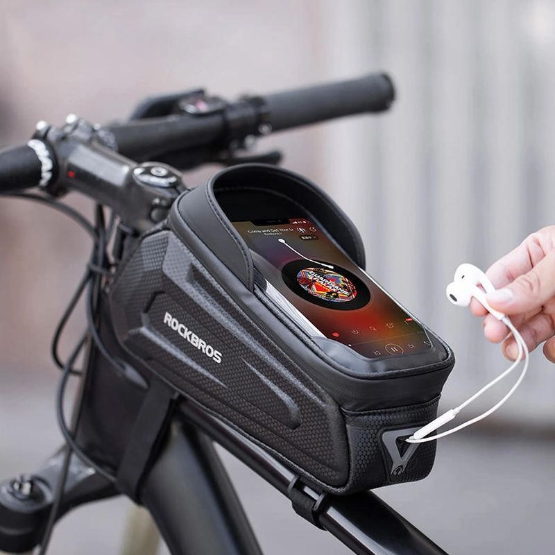 Borsa da bici per telaio Rockbros B68 Bike Tube Bag 1.7L black 5