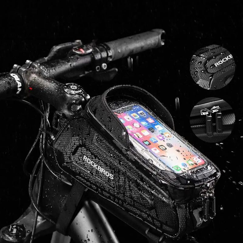 Borsa da bici per telaio Rockbros B68 Bike Tube Bag 1.7L black 9