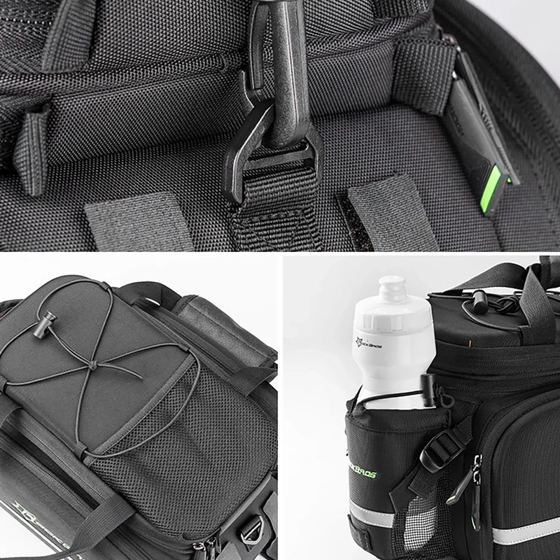 Borsa da portapacchi per bici Rockbros A6-03BK Bicycle Pannier Bag black 3