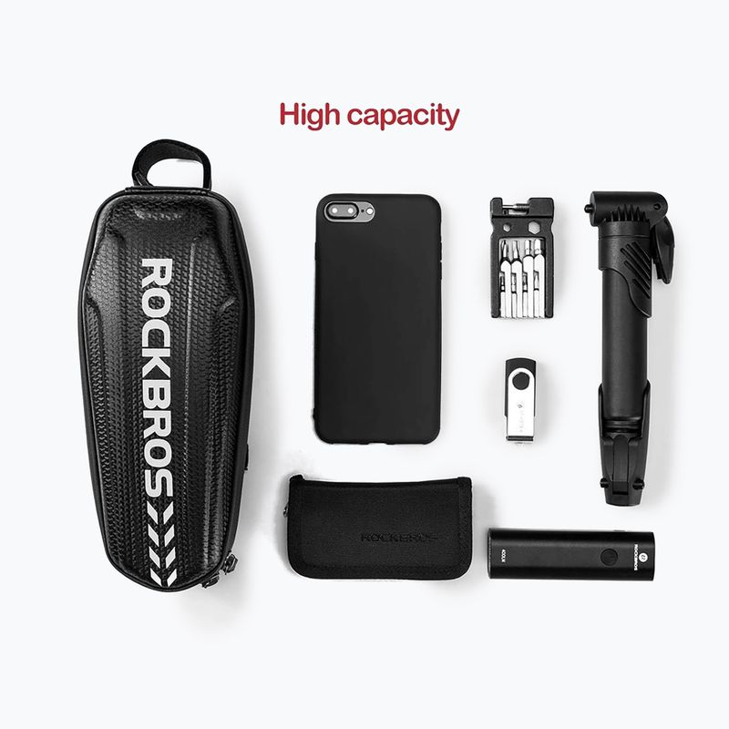 Borsa da bici per telaio Rockbros B60 Bike Tube Bag M black 4