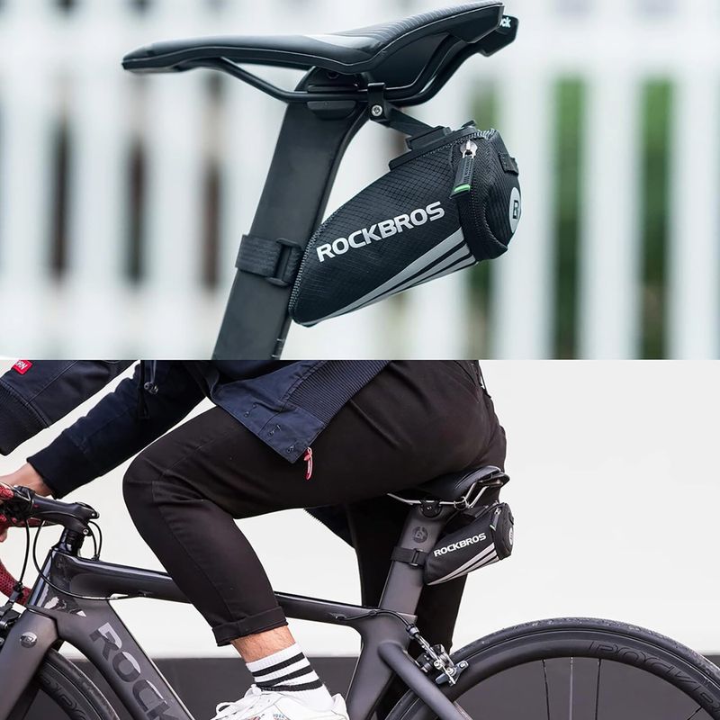 Borsa sottosella per bicicletta Rockbros C28BK Bike Saddle Bag black 6