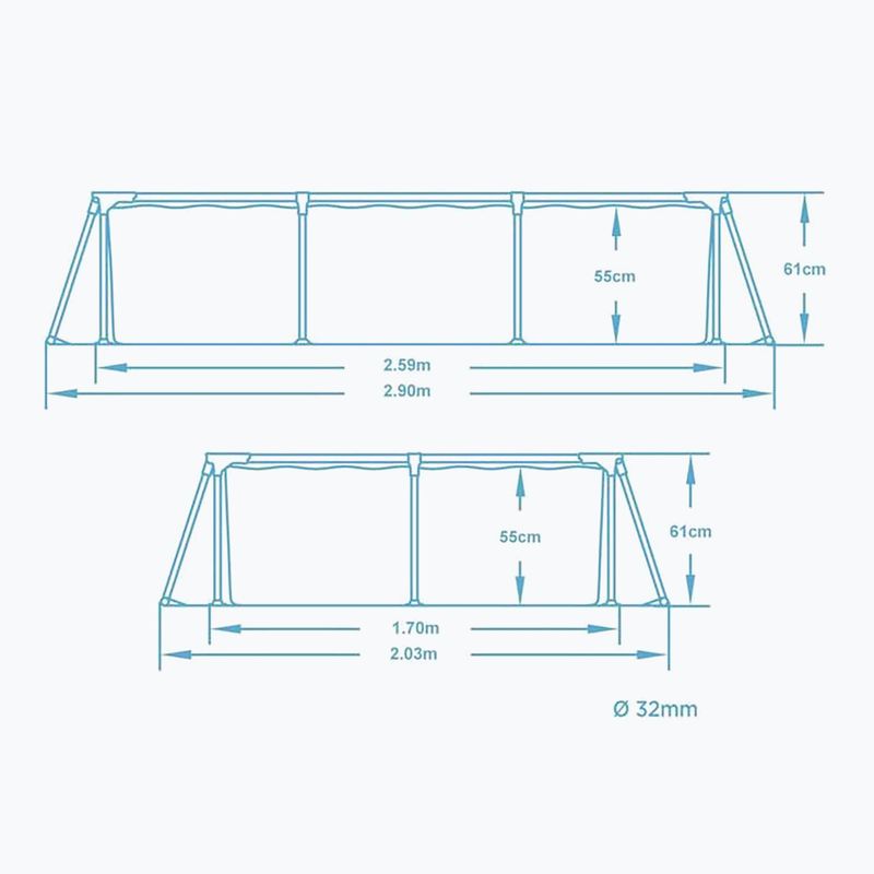 Piscina Bestway Steel Pro 259 cm blu 5