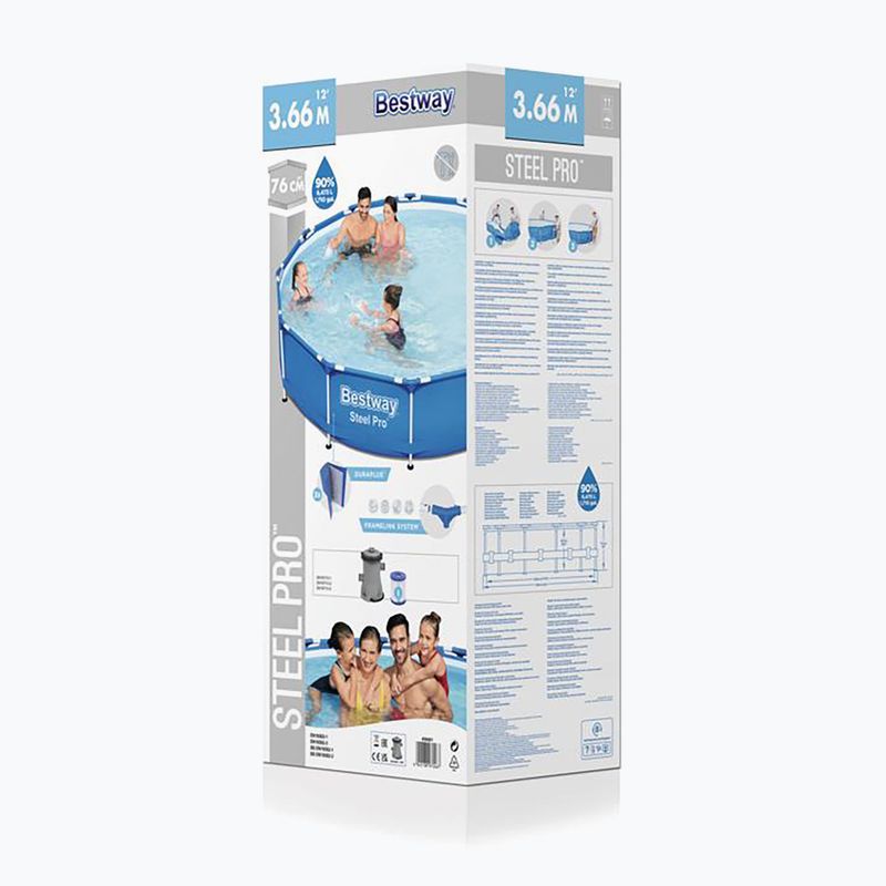 Piscina con telaio Bestway Steel Pro 366 cm 2