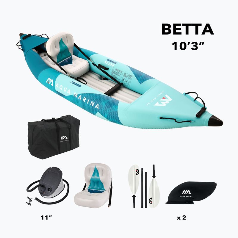 Kayak gonfiabile monoposto Aqua Marina Betta-312 1 posto 312 cm 4