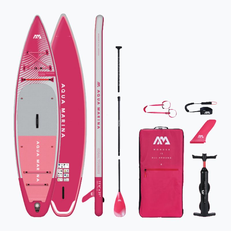Aqua Marina Coral Touring 11'6", tavola da SUP color lampone
