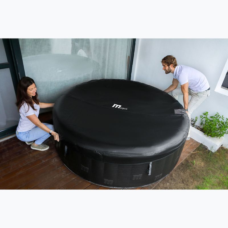 Piscina con idromassaggio 6 persone MSpa Comfort Starry grigio antracite 23