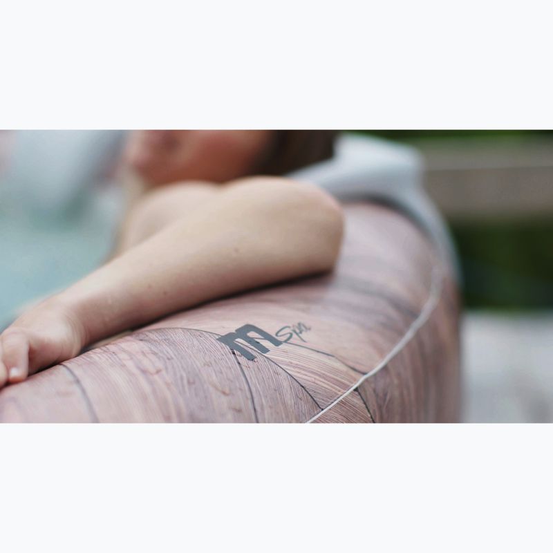 Piscina con idromassaggio 6 persone MSpa Comfort Fermo venature del legno 19