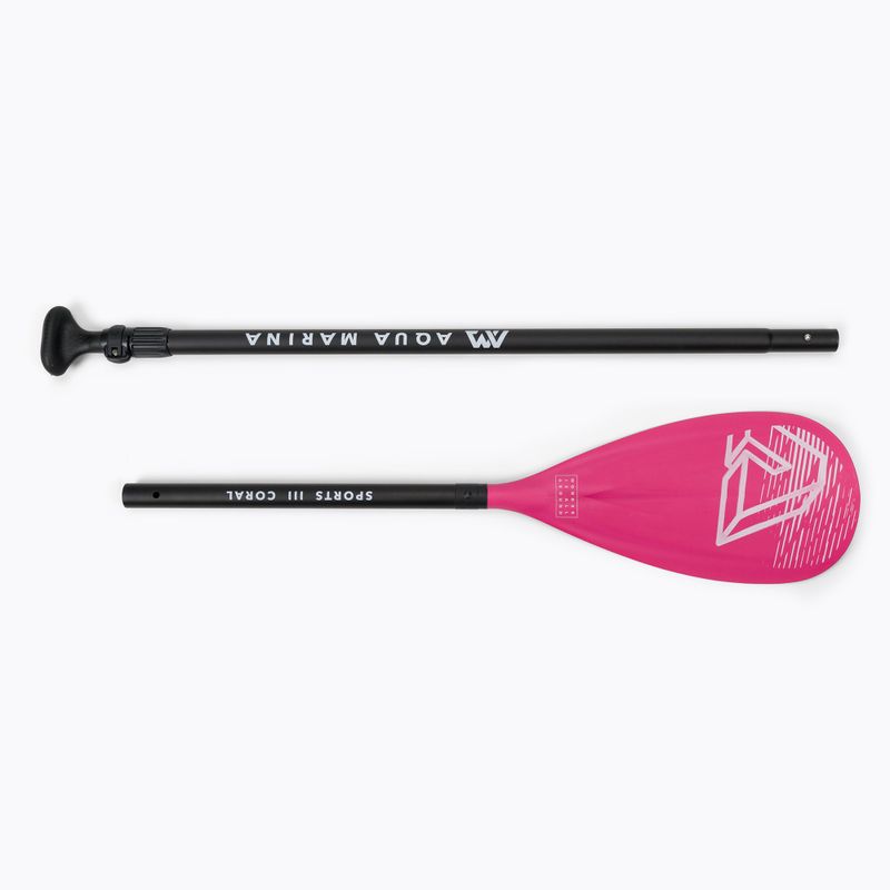 Aqua Marina SPORTS III CORAL Pagaia SUP 3 pezzi in alluminio regolabile iSUP 6