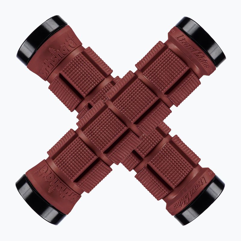 Manopole per manubrio Lizard Skins Dual-Clamp Northshore rosso intenso