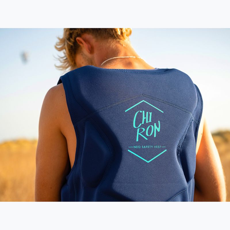 Gilet di assicurazione da uomo Aztron Chiron in neoprene blu oceano 10