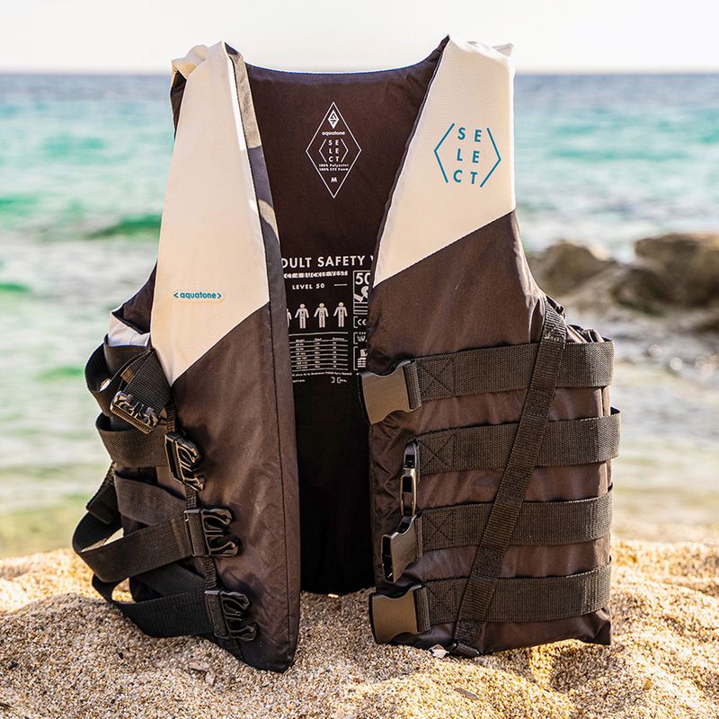 Gilet di sicurezza Aquatone Select nero/bianco 5