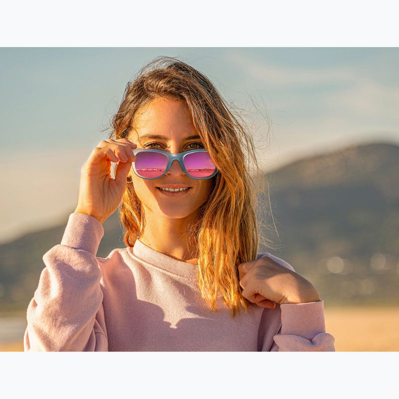 Occhiali da sole Aztron Dream crystal blue gloss/polarized light pink mirror/brown 8