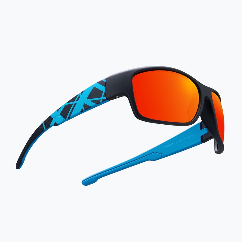 Occhiali da sole Aztron Avatar-X2 matt black/gloss blue/polarized sahara red mirror/brown 4
