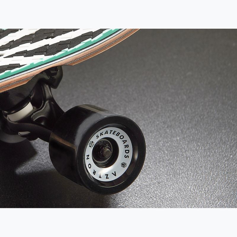Aztron Surfskate ruote da skateboard 70 mm / 78A 4 pezzi nero senza luna 2