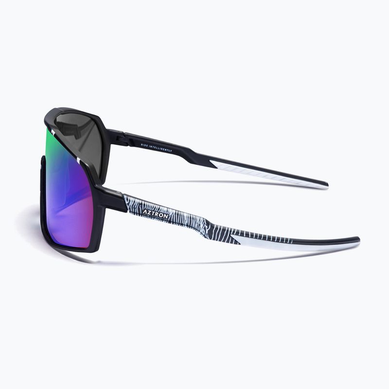 Occhiali da sole Aztron Thunder metalblack/white/polarizedgreen/twilightmirr/grey 4