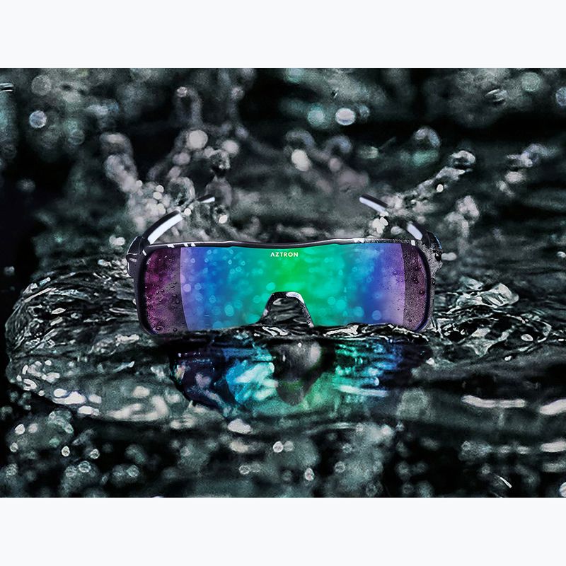 Occhiali da sole Aztron Thunder metalblack/white/polarizedgreen/twilightmirr/grey 6
