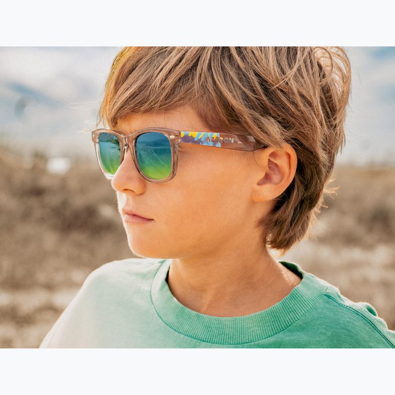 Occhiali da sole per bambini Aztron Solar ice grey/graffiti/polarized blue/yellow mirror/grey. 13
