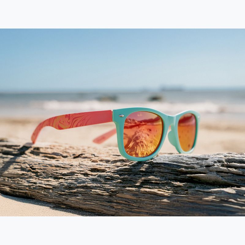 Occhiali da sole per bambini Aztron Candy candy pink/twisty/polarized rainbow pink mir/grey. 6