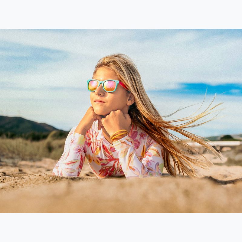 Occhiali da sole per bambini Aztron Candy candy pink/twisty/polarized rainbow pink mir/grey. 8