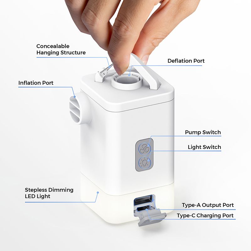 Pompa elettrica Flextail Max Pump 2 Plus white 7