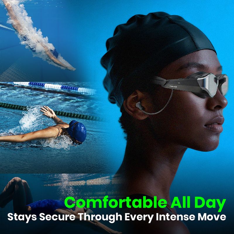 Occhialini da nuoto Holoswim Solla Wave AI Music silver 5