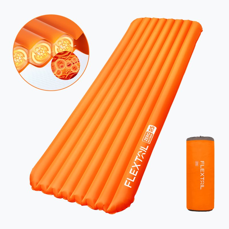 Flextail Zero R05 Materasso gonfiabile arancione regolare 2